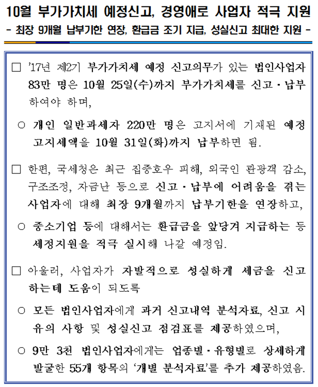 10월 부가가치세 예정신고 경영애로 사업자 적극.png